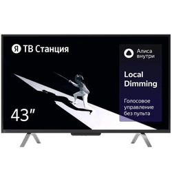 Телевизор Яндекс YNDX-00091 43 ", Smart TV, Черный