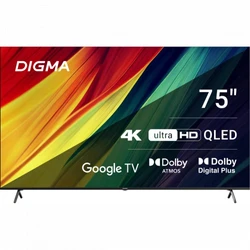 Телевизор Digma 75" DM-LED75UQB31 75 ", Smart TV, Черный