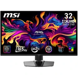 Монитор MSI MAG 322UP 9S6-3DD29A-048 31.5 ", QD-OLED, 4K UHD 3840x2160 (16:9), 165 Гц