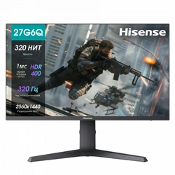 Монитор Hisense 27G6Q-PRO 20018752 27 ", IPS, Quad HD 2560x1440 (16:9), 320 Гц