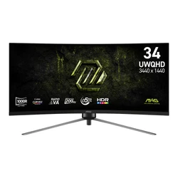 Монитор MSI MAG 345CQRF E20 9S6-3DD14H-042 34 ", VA, Ultra-Wide QHD 3440x1440 (21:9), 200 Гц