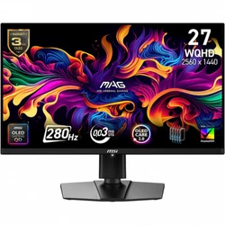 Монитор MSI 271QP QD-OLED 9S6-3CF19T-010|| 26.5 ", QD-OLED, Quad HD 2560x1440 (16:9), 280 Гц