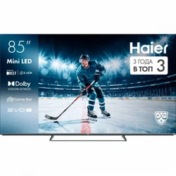 Телевизор Haier DH1ZJ0D00RU 85 ", Smart TV, Серебро