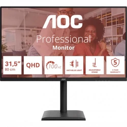 Монитор AOC Q32E4U 31.5 ", IPS, Quad HD 2560x1440 (16:9), 100 Гц
