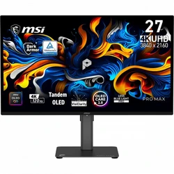 Монитор MSI PRO MAX 271UPX12G 9S6-3PF8CA-020 26.5 ", QD-OLED, 4K UHD 3840x2160 (16:9), 120 Гц