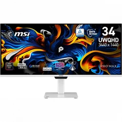 Монитор MSI Max 341QPXW14G 9S6-3PFB9T-011 34 ", QD-OLED, Ultra-Wide QHD 3440x1440 (21:9), 144 Гц