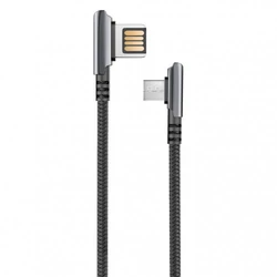 Аксессуары для смартфона OLMIO Handy угловой microUSB черный 039481