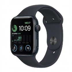 Apple Watch SE GPS 44mm Midnight Aluminium Case with, Midnight Sport Band MNK03GK/A