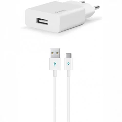 Ttec SmartCharger Travel Charger 2.1A Type-C Cable White 2SCS20CB (2.1)