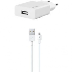 Ttec SmartCharger Travel Charger 2.1A Micro USB Cable White 2SCS20MB (2.1)