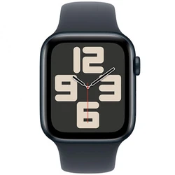 Apple Watch SE 2024 GPS 44mm Midnight Aluminium Case with Midnight Sport Band MXE73QI/A