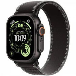 Apple Watch Ultra 3 GPS + Cellular 49mm Black Titanium Case with Black/Charcoal Trail Loop - S/M MF1D4QR/A
