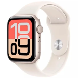 Apple Watch SE 3 GPS 40mm Starlight Aluminium Case with Starlight Sport Band - S/M MEH34RK/A