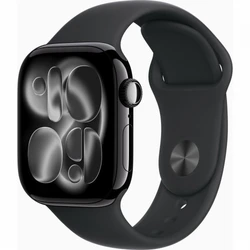 Apple Watch Series 11 42mm Jet Black Aluminium Case With Black Sport Band M/L MEQU4X/A CN