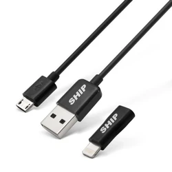 Кабель интерфейсный SHIP MICRO USB+Apple 8pin API08MUPBB