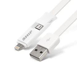 Кабель интерфейсный SHIP MICRO USB/Apple 8pin API08MUTWB