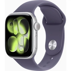 Apple Watch Series 11 42mm Silver Aluminium Case With Purple Fog Sport Band M/L MEU74AF/A