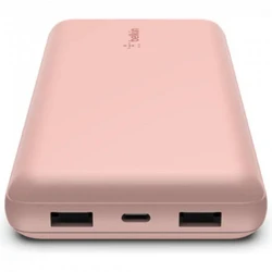 Внешний аккумулятор (Power Bank) Belkin Boost Charger Rose Gold BPB012btRG 20000 мАч, Розовый