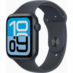 Apple Watch SE 3 44mm Midnight Aluminum Case with Midnight Sport Band M/L MEHQ4ET/A