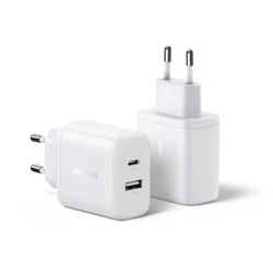 Аксессуары для смартфона UGREEN Зарядное устройство X227 20W PD Charger USB-C, USB-A 45310