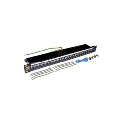 Патч-панель LANMASTER LAN-PPL24S6A 24 порта, STP, Cat. 6a