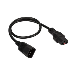 Кабель питания LANMASTER C13-C14 LAN-PP13L/14-1.8-BK