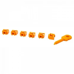 Инструмент для монтажа СКС LANMASTER Комплект заглушек порта RJ-45 LAN-SEC45-PL-SET-OR