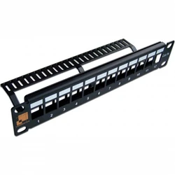 Патч-панель LANMASTER LAN-PP12OK-UTP/10 (12 портов, UTP, Cat. 5e)