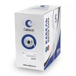 Кабель витая пара Cabeus UTP-4P-Cat.5e-SOLID-GY