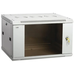 Серверный шкаф ITK LINEA W 18U 600х600 мм настен. стекл. дверь RAL7035 LWR3-18U66-GF