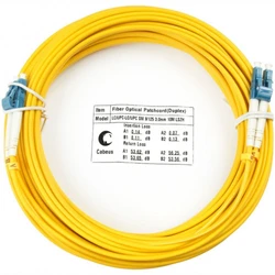 Оптический патч-корд Cabeus FOP(d)-9-LC-LC-25m Шнур оптический duplex LC-LC 9/125 sm 25м LSZH FOP(D)-9-LC-LC-25M