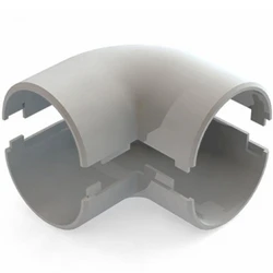 Аксессуар для кабельных сетей РУВИНИЛ Угол 90 градусов соединительный 20 мм У01220