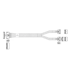 Аксессуар для сервера JPC P7350BG10800-1 Cable MCIO x8 74P