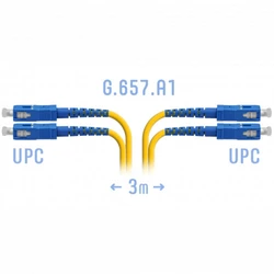 Оптический патч-корд SNR SNR-PC-SC/UPC-DPX-A-3m