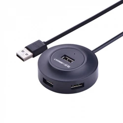 Кабель интерфейсный UGREEN CR106 USB 2.0 Hub 4 Ports 20277