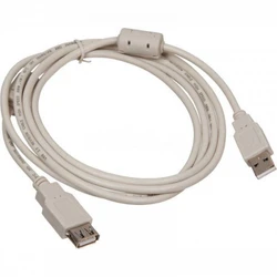 Кабель интерфейсный Buro USB2.0-AM-AF-1.8M-MG