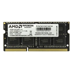 ОЗУ AMD R538G1601S2SL R538G1601S2SL-U SO-DIMM, DDR3, 8 Гб, 1600 МГц