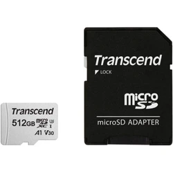 Флеш (Flash) карты Transcend 300S + adapter TS512GUSD300S-A 512 ГБ