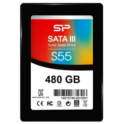 Жесткий диск Silicon Power S55 SP480GBSS3S55S25 SSD (твердотельные), 480 ГБ, 2.5 дюйма, SATA