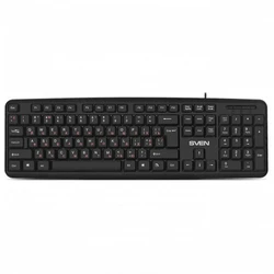Клавиатура Sven KB-S230 чёрная (104кл, каб. 2м) SV-018399 (Проводная, USB)