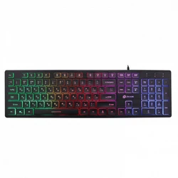 Клавиатура Oklick 550ML черный USB slim Multimedia LED 1061617 Проводная, USB
