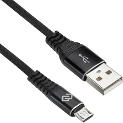 Кабель интерфейсный Digma MICROUSB-0.15M-BLK