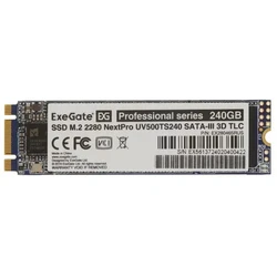 Внутренний накопитель ExeGate NextPro UV500TS240 EX280465RUS SSD (твердотельные), 240 ГБ, M.2, SATA