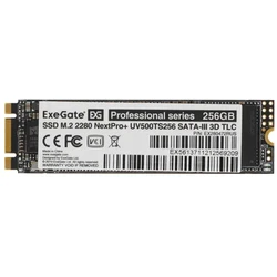Внутренний накопитель ExeGate NextPro+ UV500TS256 EX280472RUS SSD (твердотельные), 256 ГБ, M.2, SATA