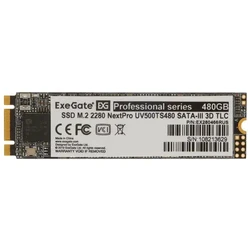Внутренний накопитель ExeGate NextPro UV500TS480 EX280466RUS SSD (твердотельные), 480 ГБ, M.2, SATA