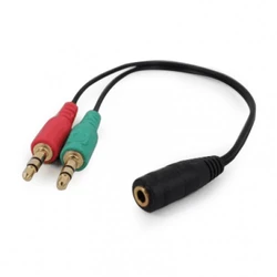Кабель интерфейсный Cablexpert 2X3.5mm/m - 3.5mm/f CCA-418