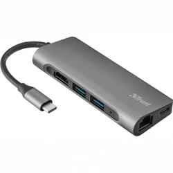 Trust Dalyx Aluminium 7-in-1 USB-C Multi-port Adapter 23331