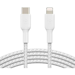 Кабель интерфейсный Belkin Lightning - USB-С white (1m) CAA004BT1MWH