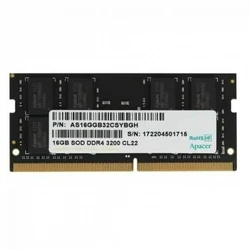ОЗУ Apacer DDR4  16GB  3200MHz SO-DIMM AS16GGB32CSYBGH SO-DIMM, DDR4, 16 Гб, 3200 МГц
