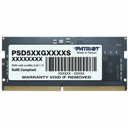 ОЗУ Patriot 16Gb PSD516G480081S SO-DIMM, DDR5, 16 Гб, 4800 МГц